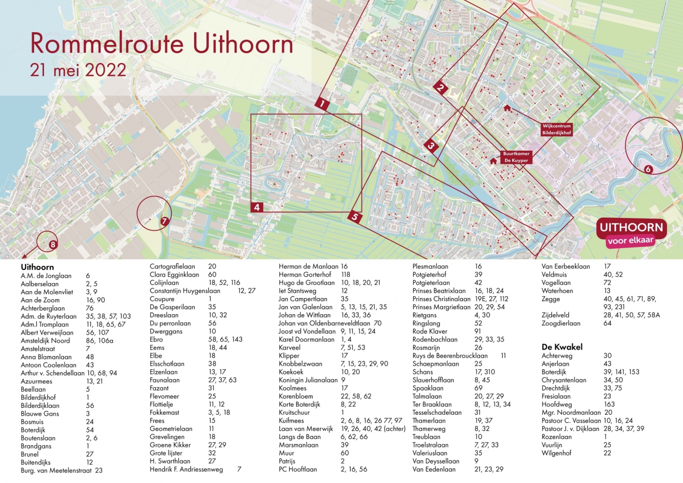 Rommelroute Uithoorn De Kwakel 2022